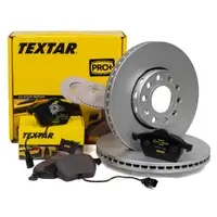 TEXTAR Bremsscheiben + Bel&auml;ge + Wako f&uuml;r AUDI A4 8D B5 ab Fgst.-Nr. 8D-X-200000 vorne
