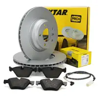 TEXTAR Bremsscheiben + Bel&auml;ge + Sensor f&uuml;r BMW 3er E90 E91 E92 xDrive bis 03.2010 vorne