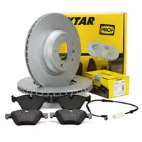 TEXTAR Bremsscheiben + Bel&auml;ge + Sensor f&uuml;r BMW 3er 325/330i 320/325d bis 03.2010 vorne