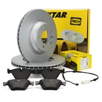 TEXTAR Bremsscheiben + Bel&auml;ge + Sensor f&uuml;r BMW 3er E90-93 325i 330i 320-330d 03.2010 vorne
