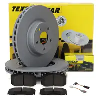 TEXTAR Brake Discs + Pads + Sensor for MERCEDES W211 S211 E350 E500 E350CDI CLS (Front)