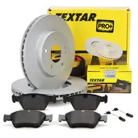 TEXTAR Bremsscheiben + Bremsbel&auml;ge + Sensor f&uuml;r MERCEDES E-Klasse W210 E200-300D vorne