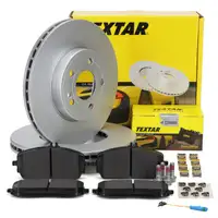 TEXTAR Bremsscheiben Bel&auml;ge Sensor f&uuml;r MERCEDES W/V177 C/A218 250e ohne Sportpaket vorne