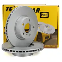 TEXTAR 92257105 Brake Disc Set for BMW X3 F25 and X4 F26 (Front) 34106879122