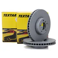 TEXTAR 92182425 Brake Disc Set for BMW 5 Series E60, E61 (550i, 535d) and 6 Series E63 (650i, 635d) &ndash; Front