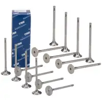 8x TRW Einlassventil + 8x Auslassventil f&uuml;r BMW F20 F21 114d 116d MINI R56 R55 R60 R57 N47