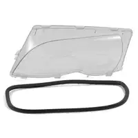 2x TYC Scheinwerferglas Streuscheibe f&uuml;r BMW 3er E46 Limo + Touring LCI ab 10.2001 vorne