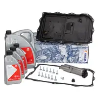 VAICO Geriebe&ouml;lwanne Satz 8-Gang Automatik + 8L febi Getriebe&ouml;l f&uuml;r BMW 8HP70/75