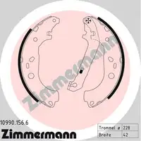 ZIMMERMANN Bremstrommeln + Bremsbacken f&uuml;r FORD Focus 2 MK2 1.4 80 PS hinten