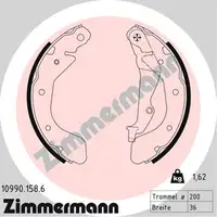 ZIMMERMANN Brake shoes for OPEL KARL 1.0 / 1.0 LPG 71 / 73 hp (model year 2015 and later) &ndash; rear