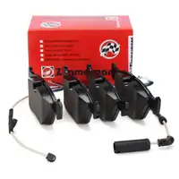 ZIMMERMANN Bremsbel&auml;ge + Warnkontaktkabel f&uuml;r BMW Z4 E85 E86 3.0si 265 PS vorne