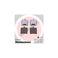 ZIMMERMANN rd:z Bremsbel&auml;ge f&uuml;r MERCEDES W202 W203 C208 C209 W210 R170 R171 hinten