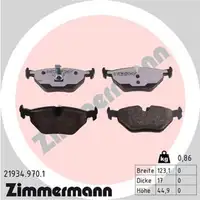 ZIMMERMANN rd:z Bremsbel&auml;ge f&uuml;r BMW 3er E46 Z4 E85 E86 SAAB 9-5 YS3E hinten