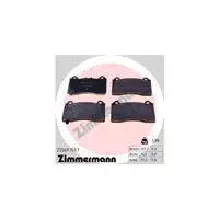 ZIMMERMANN Brake Pads for FORD Focus 3 MK3 2.3 RS AWD 350 hp (front) 1937442/2003984