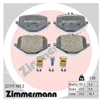 ZIMMERMANN Bremsbel&auml;ge f&uuml;r MERCEDES G-Klasse W463 G63AMG 585 PS hinten 0004205202