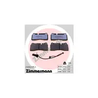ZIMMERMANN rd:z Brake Pads + Wako for AUDI Q7 4LB PR-2EF R8 PR-1KU/2EJ (rear)