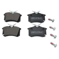 ZIMMERMANN Bremsscheiben + Bel&auml;ge + Wako f&uuml;r VW Golf 4 Polo 9N Leon Octavia vorne + hinten