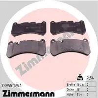 ZIMMERMANN Bremsbel&auml;ge Bremsbelagsatz f&uuml;r Mercedes C209 A209 R171 55/63AMG vorne