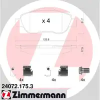 ZIMMERMANN Bremsscheiben + Beläge für FIAT Panda/Classic 169_ 1.2 4x4 1.3D Multijet vorne