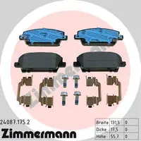 ZIMMERMANN Bremsbel&auml;ge Bremskl&ouml;tze f&uuml;r Honda Civic VIII HB 1.4 1.8 2.2CTDi vorne