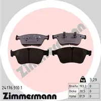 ZIMMERMANN rd:z Brake Pads for Mercedes M-Class W164, R-Class W251, V251, and 63 AMG (Front)