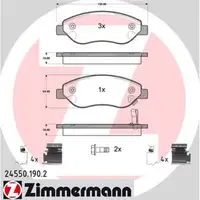 ZIMMERMANN Bremsscheiben + Bremsbel&auml;ge f&uuml;r OPEL Corsa D 1.4 1.7 CDTI vorne
