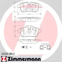 ZIMMERMANN Bremsbel&auml;ge f&uuml;r BMW Z4 E89 sDrive18-35is hinten 24599.180.2