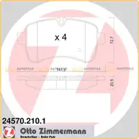 ZIMMERMANN Bremsbel&auml;ge f&uuml;r IVECO Daily 4 5 mit Doppelbereifung 42555917 hinten