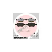 ZIMMERMANN rd:z Bremsbel&auml;ge f&uuml;r RENAULT Clio 3 2.0 16V Megane 2 ab 10.2005 vorne