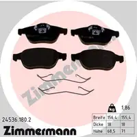 ZIMMERMANN Bremsscheiben + Bel&auml;ge f&uuml;r RENAULT Grand/Scenic 2 2.0 1.9 dCi ab 10.2005 vorne