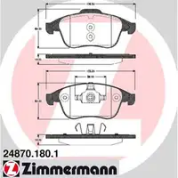 ZIMMERMANN Bremsbel&auml;ge Bremskl&ouml;tze f&uuml;r RENAULT Laguna 3 Latitude 2.0-3.5 vorne