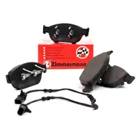 ZIMMERMANN Bremsbel&auml;ge + Warnkontaktkabel f&uuml;r AUDI A6 C7 A7 4G A8 4H vorne