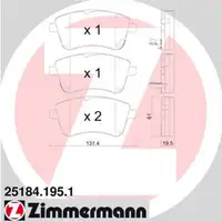 ZIMMERMANN Bremsscheiben + Bel&auml;ge f&uuml;r KIA Venga YN 1.4/1.6 CVVT 1.4/1.6 CRDi vorne