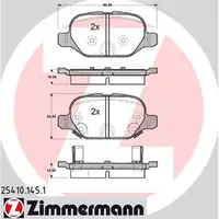 ZIMMERMANN Bremsbel&auml;ge Bremskl&ouml;tze f&uuml;r Fiat Panda (519 319) 0.9 /1.3D 4x4 hinten