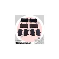 ZIMMERMANN Bremsbel&auml;ge f&uuml;r HYUNDAI GENESIS JEEP GRAND CHEROKEE IV 17 Zoll hinten