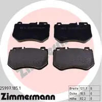 Zimmermann FORMULA S Bremsscheiben + Bel&auml;ge + Wako f&uuml;r MERCEDES W205 S205 vorne