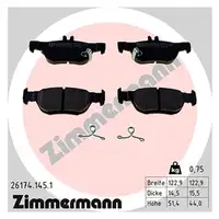 ZIMMERMANN Bremsscheiben + Bremsbel&auml;ge f&uuml;r MAZDA CX-30 DM MX-30 DR hinten