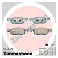 ZIMMERMANN Brake Pads Brake Pad Set for TOYOTA Aygo 10 _B7_ Yaris _P21_ (Front)