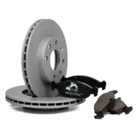 ZIMMERMANN Bremsscheiben + Bel&auml;ge f&uuml;r OPEL Astra F Corsa A B Vectra A vorne