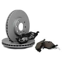 ZIMMERMANN Bremsscheiben + Bremsbel&auml;ge f&uuml;r OPEL Astra G 4-Loch vorne