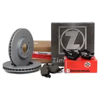 ZIMMERMANN Bremsscheiben + Bremsbel&auml;ge f&uuml;r OPEL Astra G 4-Loch vorne