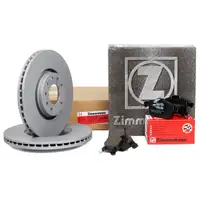 ZIMMERMANN Bremsscheiben + Bel&auml;ge f&uuml;r OPEL Astra H Corsa D 1.6 OPC Zafira B vorne