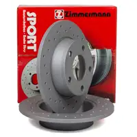 Zimmermann SPORT Bremsscheiben Satz f&uuml;r AUDI A6 (4B C5) quattro PR-0N6 hinten