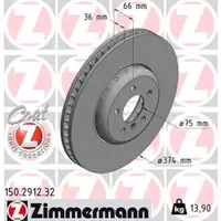 Zimmermann FORMULA F Bremsscheiben + Bel&auml;ge f&uuml;r BMW 5er F10 F11 550i M550d F12 650i vorne