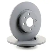 ZIMMERMANN Bremsscheiben + Bel&auml;ge + Wako f&uuml;r FIAT 500/C 312 0.9 65/80/86 PS vorne