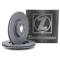 ZIMMERMANN Bremsscheiben Satz f&uuml;r FORD FOCUS III MK3 2.3 RS AWD 350 PS vorne