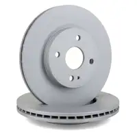 ZIMMERMANN Bremsscheiben Satz f&uuml;r Mazda 2 (DE) 1.3 1.5 1.4MZR-CD 1.6MZ-CD vorne