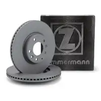 ZIMMERMANN Bremsscheiben Satz für Mazda 6 (GH) 1.8-2.5MZR 2.0/2.2MZR-CD vorne