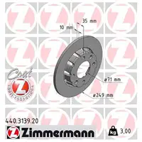 ZIMMERMANN Bremsscheiben + Bremsbel&auml;ge f&uuml;r OPEL Corsa F Mokka PEUGEOT 2008 2 208 2 hinten