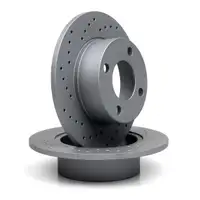 Zimmermann SPORT Bremsscheiben Satz f&uuml;r AUDI 100 80 90 Cabriolet Coupe hinten